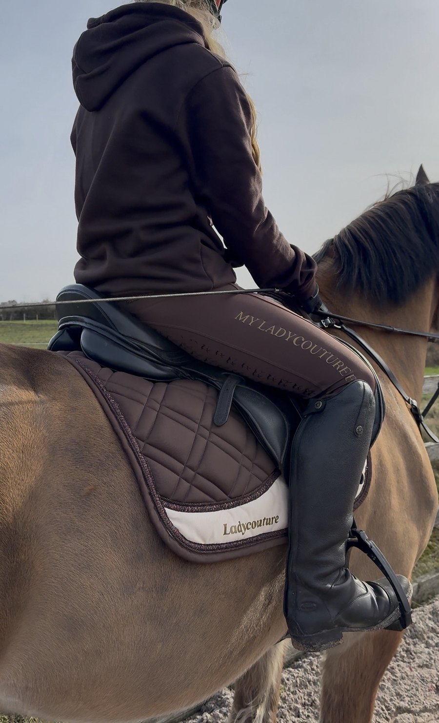 Coffee & Cream Cob Saddle Pads view 4