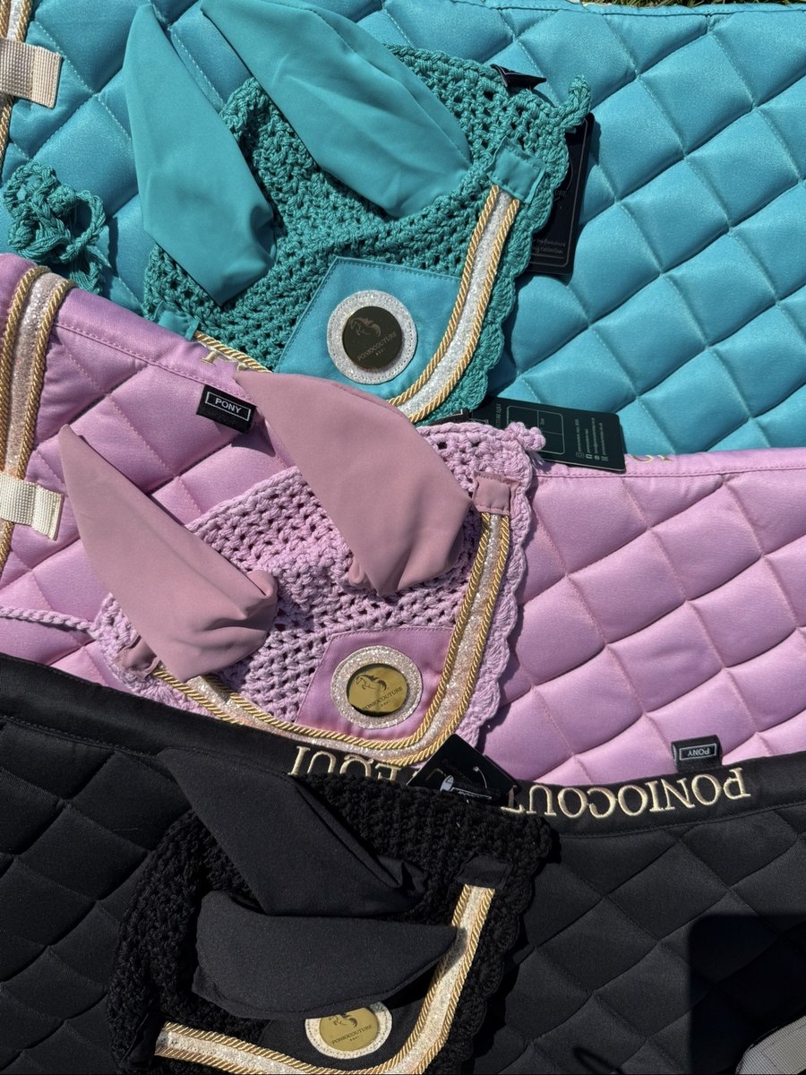 Black Onyx Sparkle Saddle Pads